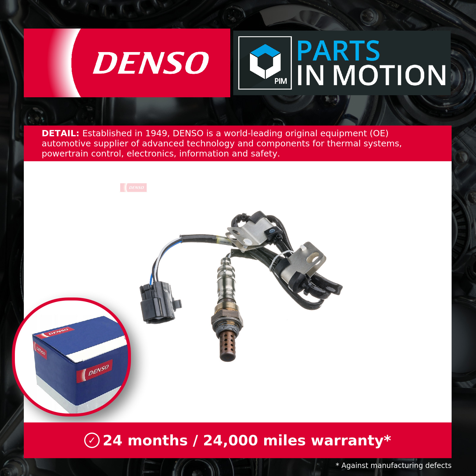 Lambda Sensor fits MAZDA MX5 Mk1, Mk2 1.8 96 to 00 Oxygen Denso BP3A18861 New