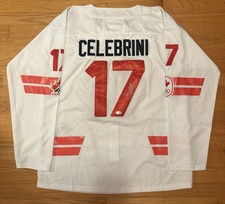 Macklin Celebrini Signed 2026 Olympics Hockey Replica Jersey Team Canada PSA/DNA