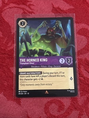 Lorcana Whispers in the Well - The Horned King - Triumphant Ghoul