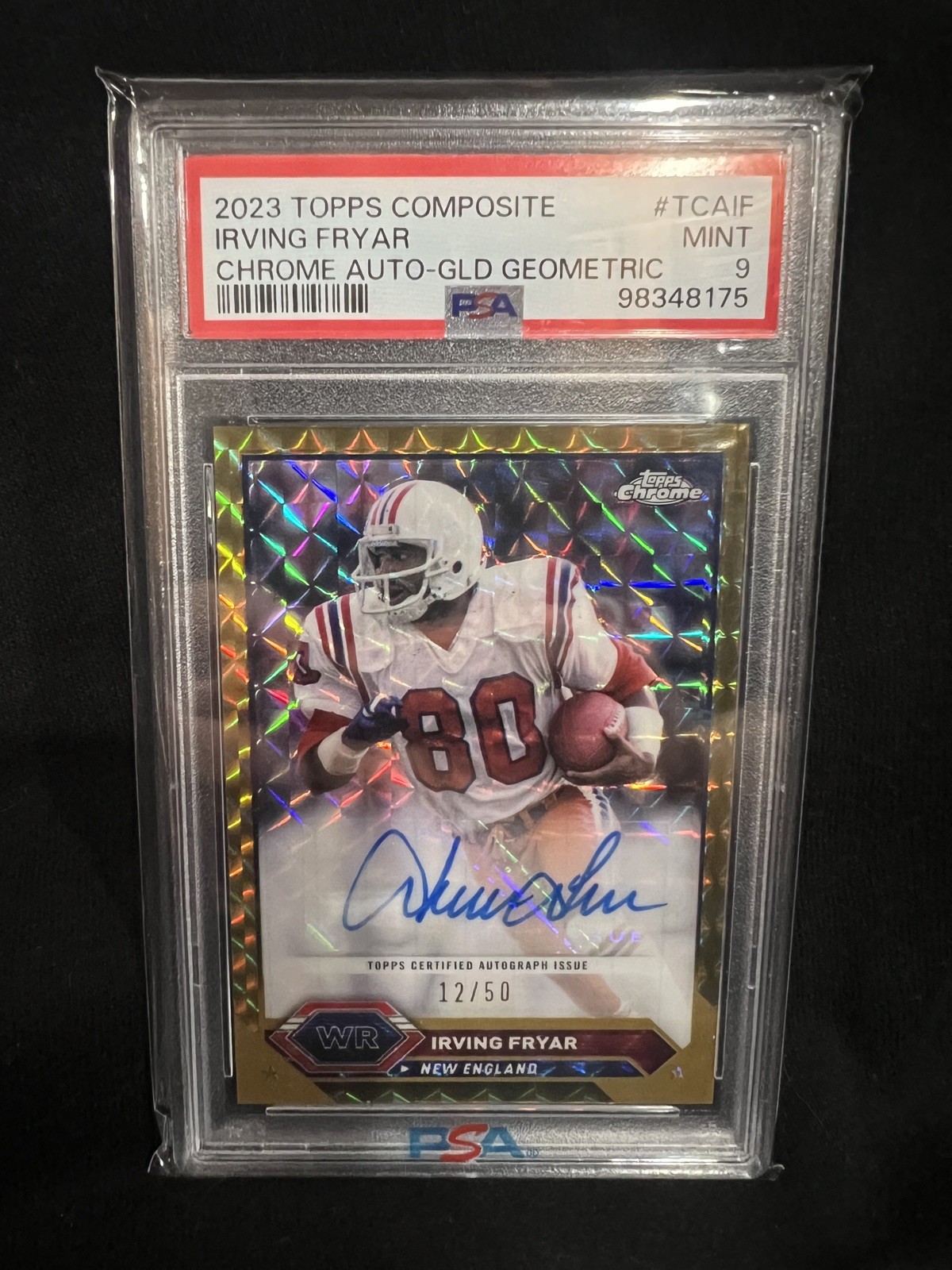 2023 Topps Composite Chrome Auto Irving Fryar Gold Geometric Refractor /50