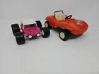 2 Vintage Tonka Beach Buggies 1970's Orange And Purple 55340