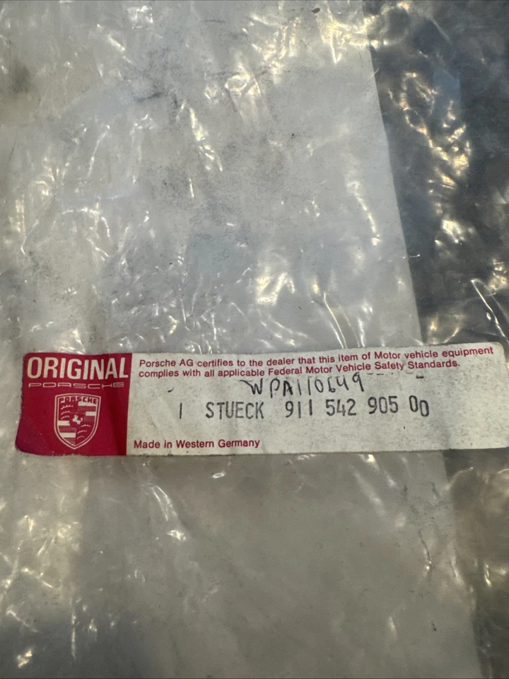 Sello de canal de ventana suave genuino Porsche 911 912 1969-1998 NUNCA INSTALADO Foto 2 de 4