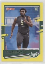2020 Panini Donruss Rookie Dollar Tree Press Proof Yellow Mekhi Becton #270 4z8