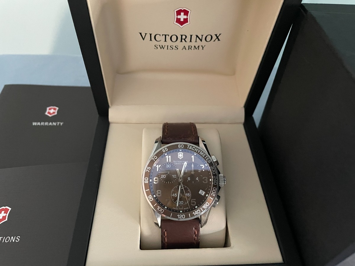 ちょこ Victorinox Swiss Army Chrono Classic 241151 Brown Dial Men's Watch