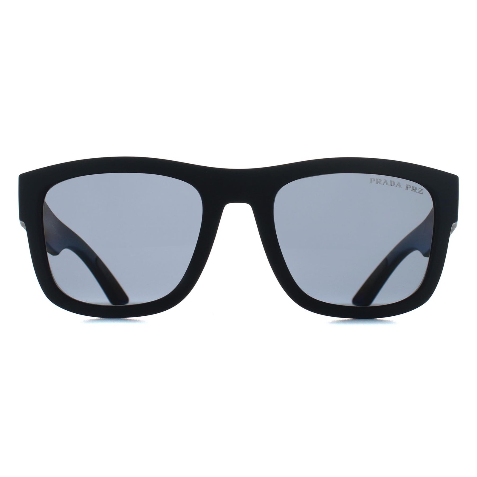 Prada Sport Sunglasses PS01ZS DG002G Black Rubber Dark Grey Polarized
