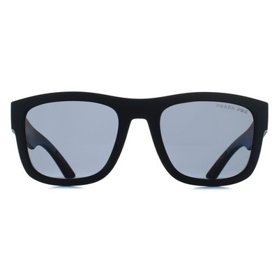 Prada Sport Sonnenbrille PS01ZS DG002G schwarz Gummi dunkelgrau polarisiert