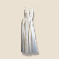 Vintage Halston Ivory Maxi Dress Free Size