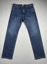 Flint and Tinder Denim Jeans Pants Mens 36X34 Faded Blue Relaxed Fit Made in USA