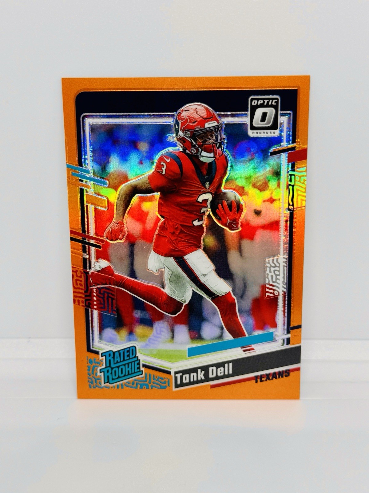 2023 Donruss Optic TANK DELL Rookie Orange Prizm 249/249 Texans RC #245