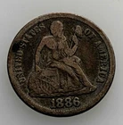 Photo of a 1886-P Seated Liberty Dime from an eBay listing that sold on Jul 19, 2026