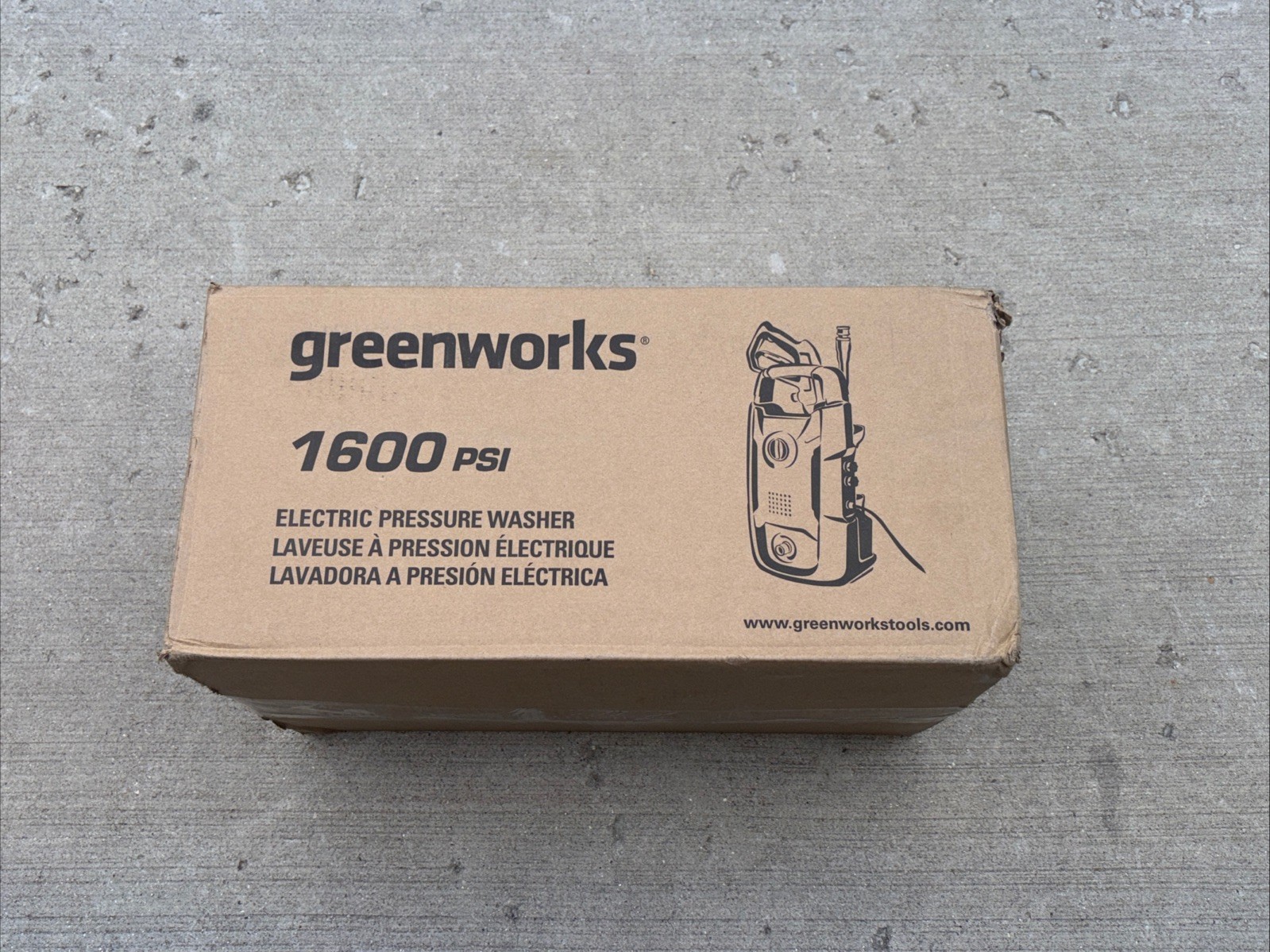Greenworks NEW ! 1600 PSI 1.2 GPM Electric Pressure Washer 100% Model GPW1602