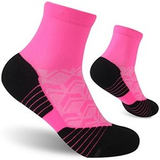 Cycling Socks For Men, 1/3 Pairs Bright Seamless One Size 1 Pair Pink