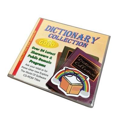Vintage Dictionary Collection Gold CD-ROM PC Software Shareware Public Domain