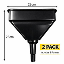 Rectangular Tractor Fuel Funnel with Filter – Oil & Liquid Transfer (2 Pack)