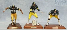 12x8in Metal Sign Steelers Legends Figure Set of 3 Joe Greene 75 Jack Ham 59