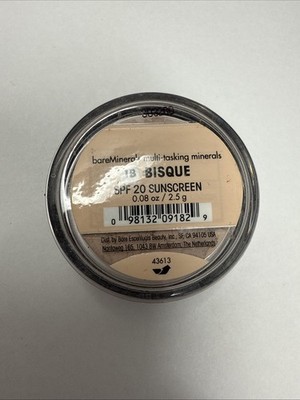 Bareminerals *1B Bisque* Multi Tasking Minerals .08 Oz/2.5 g SEALED SPF20