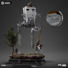 IRON STUDIOS Star Wars NEW ROTJ AT-ST and Chewbacca 1/20 Scale Diorama Statue
