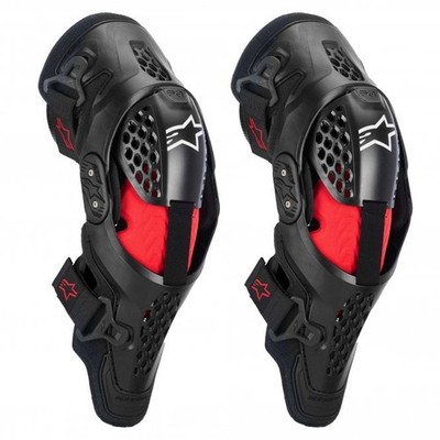 Alpinestars (MX26) Armour, Knie - SX-1 Plasma - Schwarz/Rot/Cool Grey