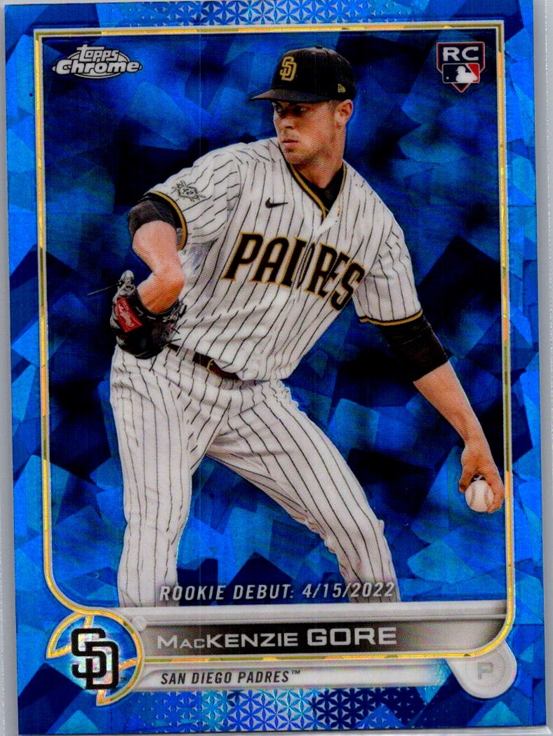 2022 Topps Chrome Update Sapphire Edition US294 MacKenzie Gore San Diego bx1