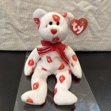Ty beanie babies-Smooch Bear 2000-8th Generation Mint retired