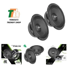 6.5 Inch Shallow Midrange Speaker 500 Watts TPT-MR6-4 PRO Bundle 6.5 Midrange...
