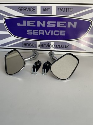 JENSEN INTERCEPTOR, FF, SP & CONVERTIBLE CHROME DOOR MIRROR SET #52383/52384