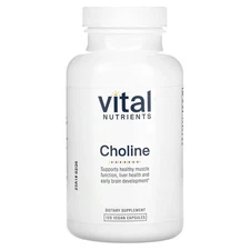 Choline, 120 Vegan Capsules (275 mg per Capsule)