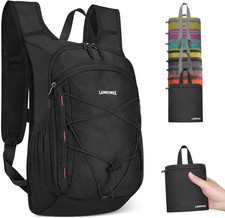 Lightweight 13L Foldable Hiking Backpack for Travel and Camping Black