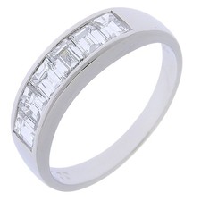 Ring Pt900Platinum/diamond #7.0(US Size) 4.5g Women