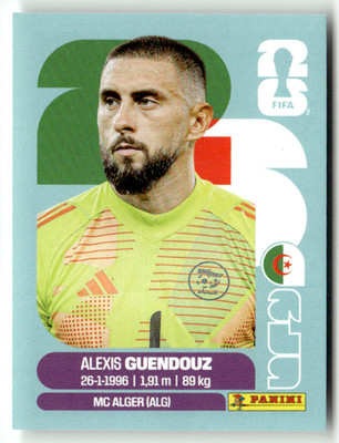 Panini 2026 World Cup WM America Sticker No. ALG 2 Alexis Guendouz Algerien