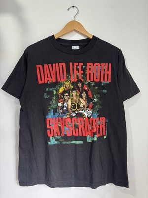 Vintage 1988 David Lee Roth Skyscraper Tour Single Stitch Concert T-Shirt Large