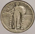 Silver Quarter - Standing Liberty - 1923 (Partial date, Scratches) [201]