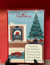 Dayspring Christmas Card with Envelope ~ Brother ~ Religious