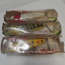 3 Creek Chub Wiggle Diver old fishing lures In Boxes (READ) 1 - 1800 SPECIAL 