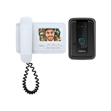 Intelbras IVR 4 Wired Video Doorbell   4  Display, 100  Wide Angle Camera, Dual