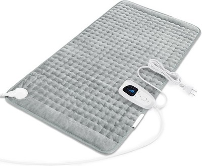 Electric Heating Pad For Back Pain & Cramps Relief 33''x17''6 Level Auto Shut Off
