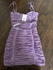 Mistress Rocks Lovers Lilac Cutout Mesh Dress, Women House of CB Dress