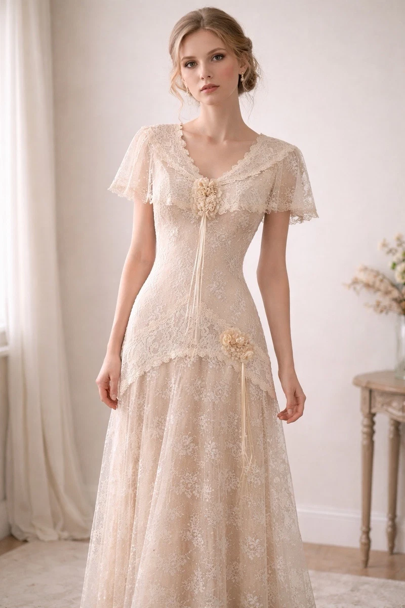 Lace Vintage Wedding Dresses & Veils for Women for sale | eBay