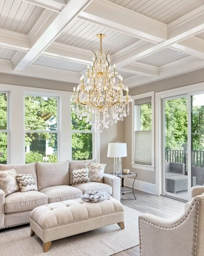 Elegant Lighting Maria Theresa 38" 28 Light Royal Crystal Chandelier - Picture 8 of 8