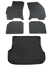 Gummi Kofferraumwanne Fußmatten für Ford Mondeo MK3 Turnier 00- Set Passform