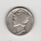 1944 P MERCURY DIME 10¢ 90% SILVER PHILADELPHIA 10 CENTS UNITED STATES AMERICA