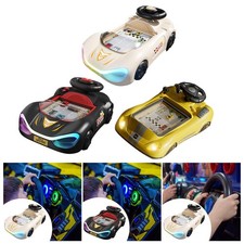 Lenkradspielzeug mit Musik und Licht, tragbares Fahrsimulator-Autospiel für