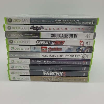 Lot Of 10 Xbox 360 Action Racing Sports Complete Batman Farcry Need For Speed 