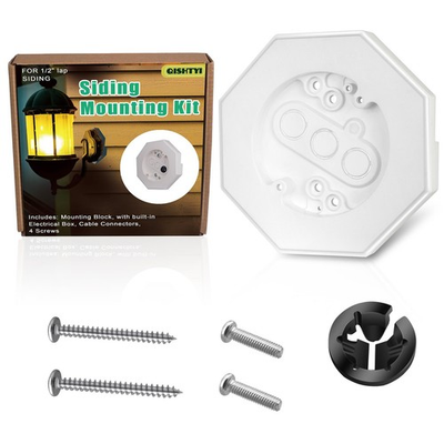 #ad Vinyl Siding Mounting Blocks KitSiding Mounting Block with Built in Electric... $15.05