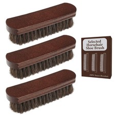 Professional 100 Horsehair Shoe Brush Premium Horsehair Dauber Applicators f...
