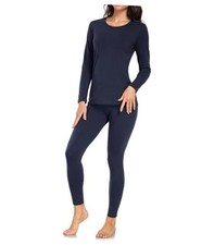 womens Women's Thermal Underwear Sets Small Navy Blue