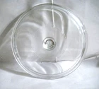 PYREX REPLACEMENT LID ONLY 624C  CLEAR GLASS, TINY RIBS, ROUND KNOB, 8" FIT 2 QT