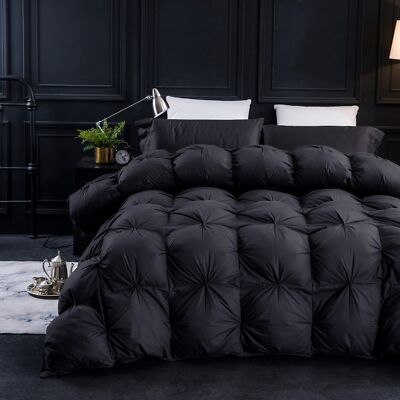 Three Geese Pinch Pleat Goose Feathers Down Comforter King Size Duvet Insert,...