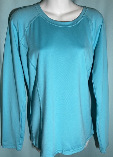 xersion Damen Türkis Langarm Performance Shirt L