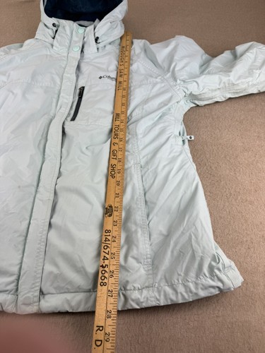 Columbia Titanium 3-in-1 Full Zip Hooded Insulated Jacket Women's Large Blue - Picture 7 of 15